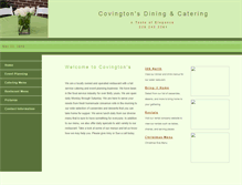 Tablet Screenshot of covingtonscatering.com
